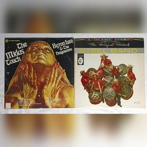 CARIBBEAN MUSIC LP Lot of 2 Byron Lee & The Dragonaires - Trinidad Steel Band